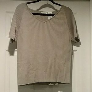 Tan knit tee